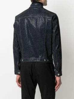 Dsquared2 Veste en jean à ornements en cristal Prix Malin vestes en jean homme 10 Dsquared2 veste en jean à ornements en cristal