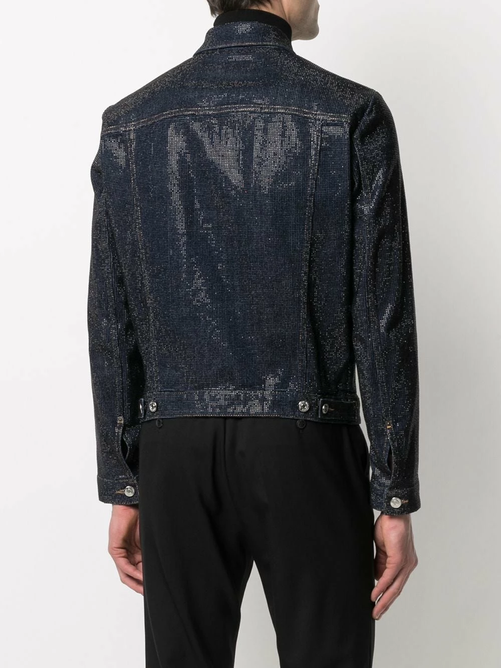 Dsquared2 Veste en jean à ornements en cristal Prix Malin vestes en jean homme 6 Dsquared2 veste en jean à ornements en cristal