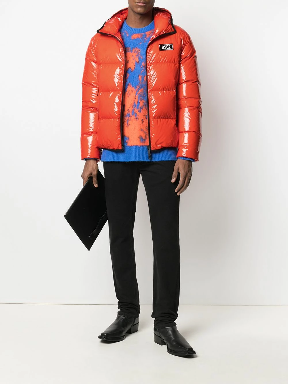 Prix Favorable Dsquared2 Veste matelassée à effet brillant doudounes & vestes matelassées homme 4 Dsquared2 veste matelassée à effet brillant