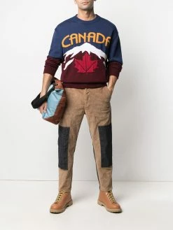 Dsquared2 pantalon à design patchwork