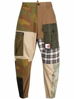 Dsquared2 pantalon à design patchwork