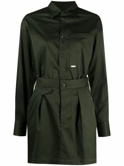 Dsquared2 robe-chemise ceinturée à poche poitrine