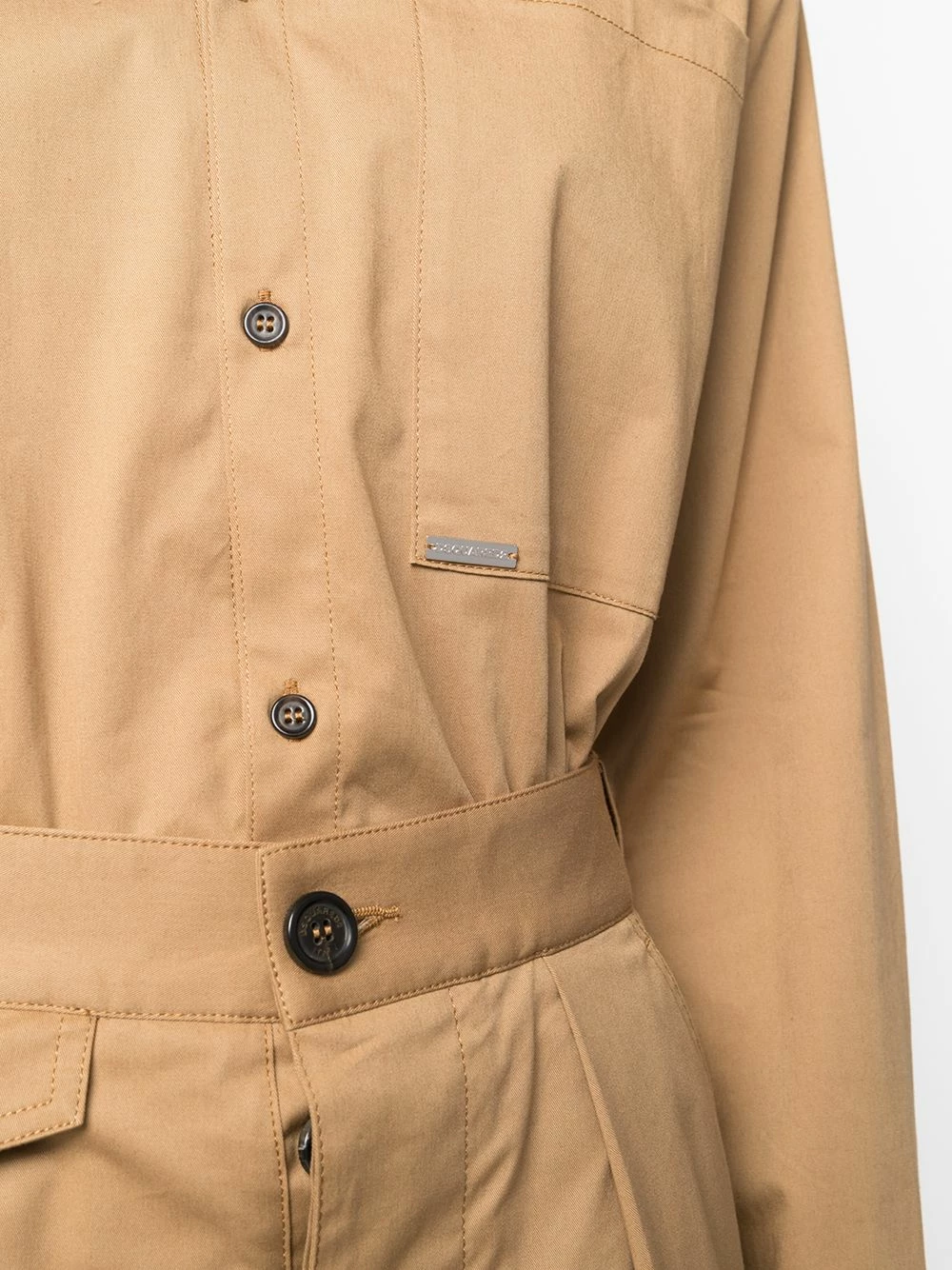 Prix De Lancement Dsquared2 Robe chemise à poche poitrine robes de jour femme 7 Dsquared2 robe-chemise à poche poitrine