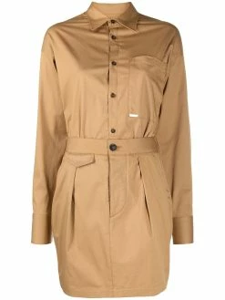 Dsquared2 robe-chemise à poche poitrine