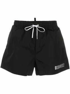 Dsquared2 short de bain à logo métallisé
