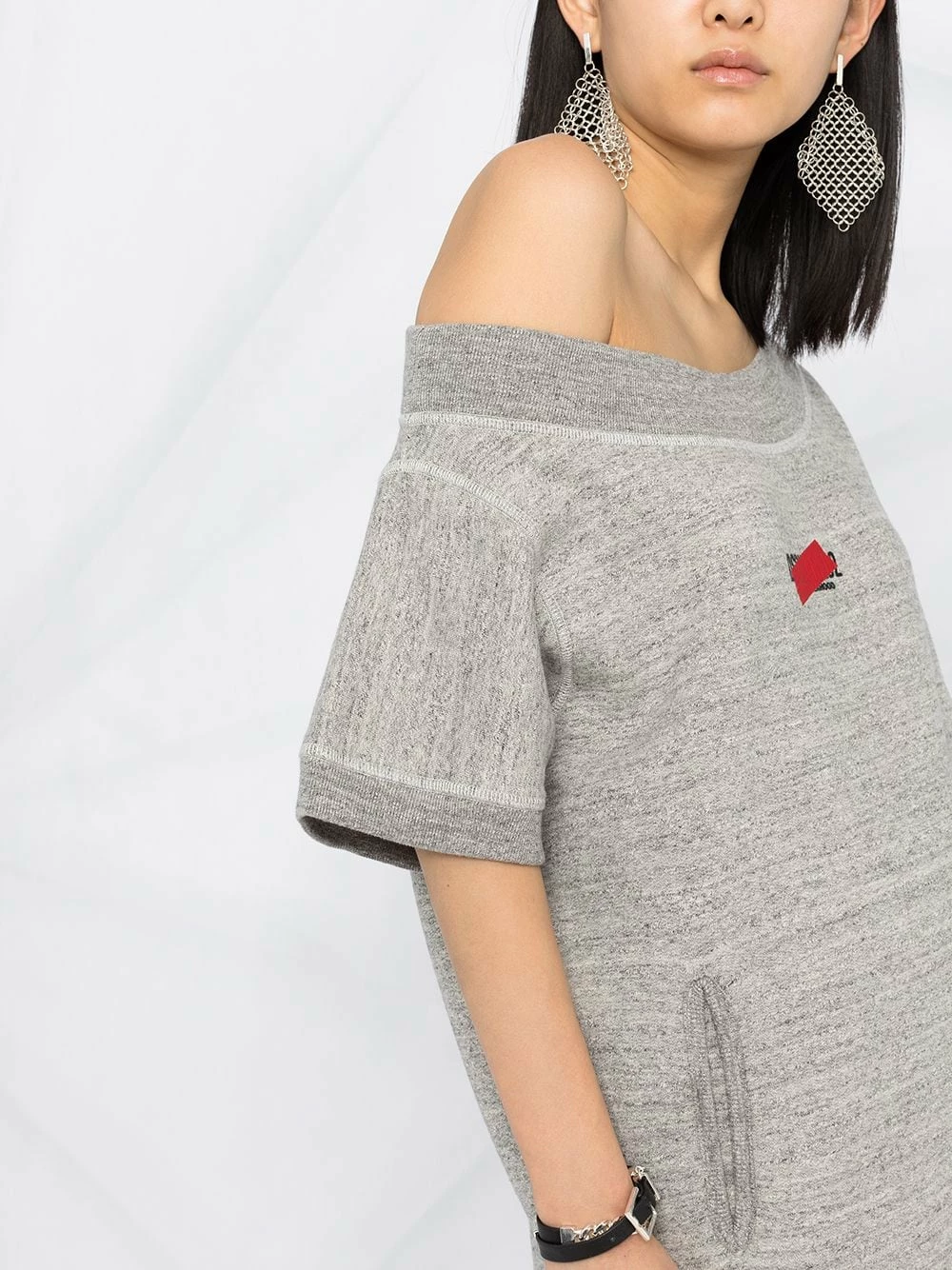 Dsquared2 Soldes En Ligne T shirt oversize à logo imprimé t-shirts & jerseys femme 5 Dsquared2 t-shirt oversize à logo imprimé