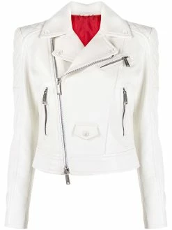 Dsquared2 veste de moto à empiècements matelassés