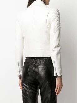 Dsquared2 veste de moto à empiècements matelassés