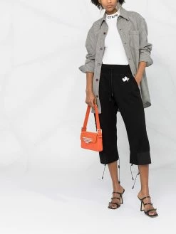 Dsquared2 pantalon de jogging crop à logo imprimé