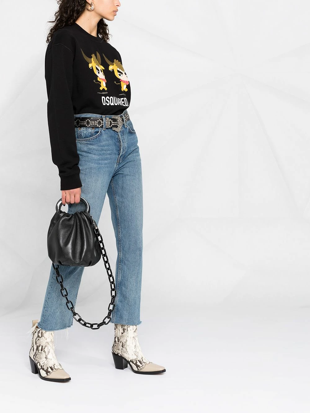 Promos Dsquared2 Sweat à logo imprimé sweats femme 6 Dsquared2 sweat à logo imprimé