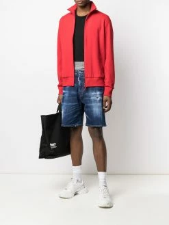 Dsquared2 short en jean à effet usé