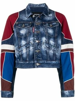 Dsquared2 veste crop en jean