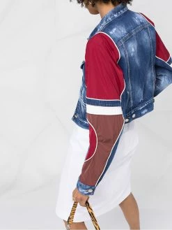 Dsquared2 veste crop en jean