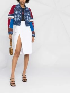 Dsquared2 veste crop en jean