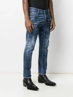 Dsquared2 jean slim à effet délavé