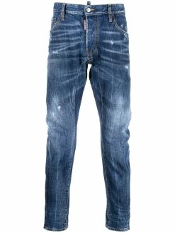 Dsquared2 jean slim à effet délavé