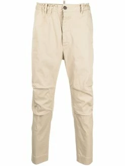 Dsquared2 pantalon chino à taille haute ceinturée