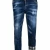 Dsquared2 jean court à effet usé
