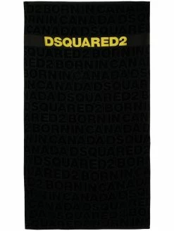 Dsquared2 serviette de plage à logo en jacquard