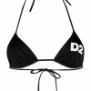 Dsquared2 haut de bikini D2 à bonnets triangles