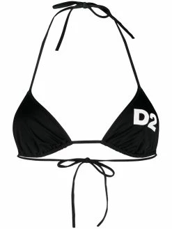 Dsquared2 haut de bikini D2 à bonnets triangles