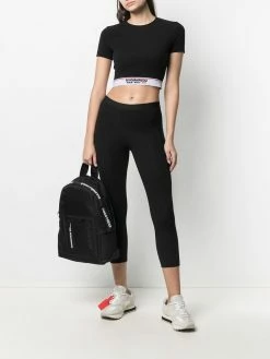 Dsquared2 haut crop à bande logo