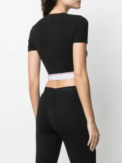 Dsquared2 haut crop à bande logo