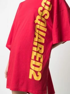 Dsquared2 robe courte à logo imprimé