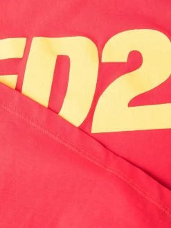 Dsquared2 robe courte à logo imprimé