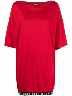 Dsquared2 robe courte à logo imprimé