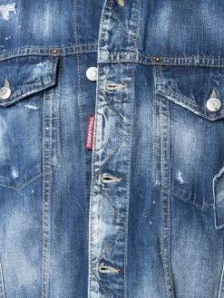 Dsquared2 veste en jean à boutonnière