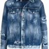 Dsquared2 veste en jean à boutonnière