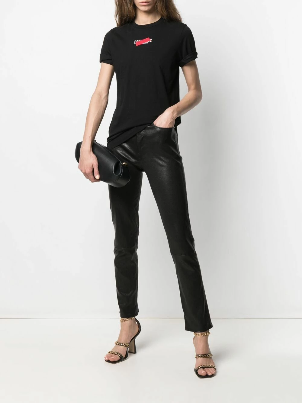 Dsquared2 T shirt à logo imprimé Prix Cassé t-shirts & jerseys femme 4 Dsquared2 t-shirt à logo imprimé