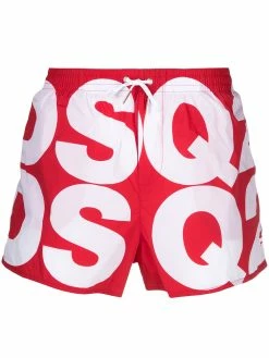 Dsquared2 short de bain à logo imprimé
