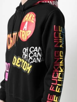 Dsquared2 hoodie à slogan imprimé