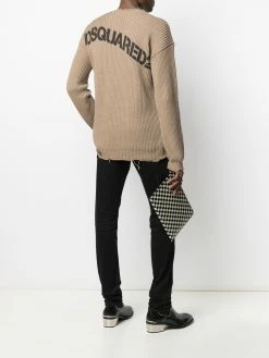 Dsquared2 pull en maille épaisse à logo imprimé