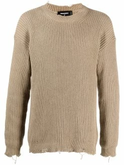 Dsquared2 pull en maille épaisse à logo imprimé