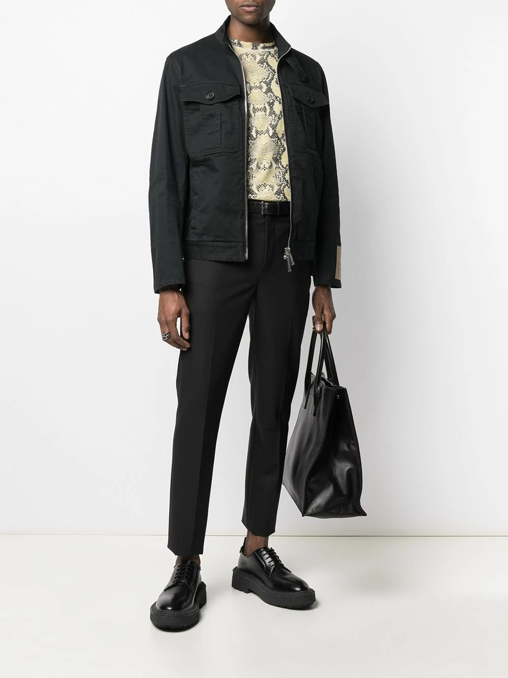 Dsquared2 Veste à patch logo Produit de première qualité surchemises homme 4 Dsquared2 veste à patch logo