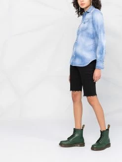 Dsquared2 short en jean à effet usé