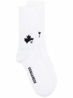 Dsquared2 chaussettes à logo intarsia