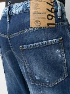 Dsquared2 jean crop à design patchwork