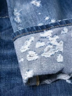 Dsquared2 jean crop à design patchwork