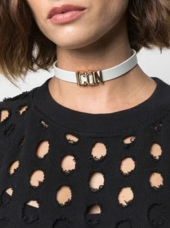 Dsquared2 collier ras-de-cou à plaque Icon