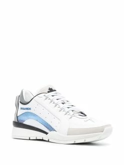 Dsquared2 baskets en cuir à finitions en mesh