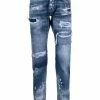 Dsquared2 jean slim à finitions effilochées