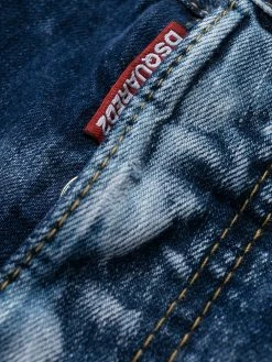 Dsquared2 jean slim à finitions effilochées