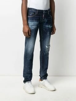Prix Compétitif Dsquared2 Jean skinny à effet taches de peinture jeans skinny homme 11 Dsquared2 jean skinny à effet taches de peinture