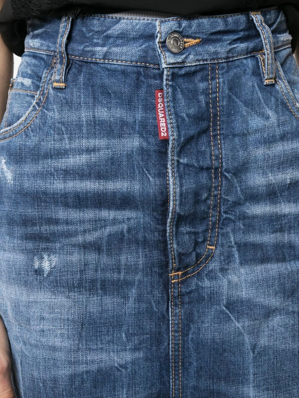 Dsquared2 50% Off De Vente Jupe en jean à taille haute jupes taille haute femme 7 Dsquared2 jupe en jean à taille haute