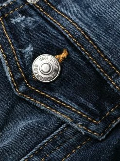 Dsquared2 Robe courte en jean à effet usé Prix Accessible robes de jour femme 16 Dsquared2 robe courte en jean à effet usé