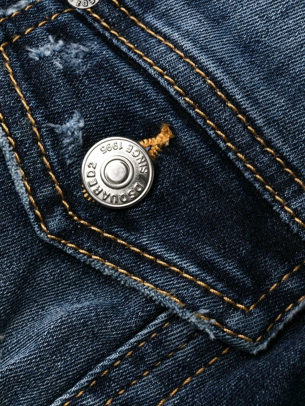 Dsquared2 Robe courte en jean à effet usé Prix Accessible robes de jour femme 9 Dsquared2 robe courte en jean à effet usé